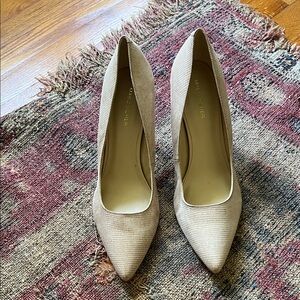 Marc Fisher Beige Pointed Toe Heels size 12